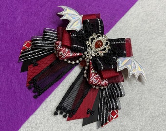 Black Purple / Red Lightstick Ribbon | Custom Kpop Bow Light Stick Decoration Concert Accessories Music Gift