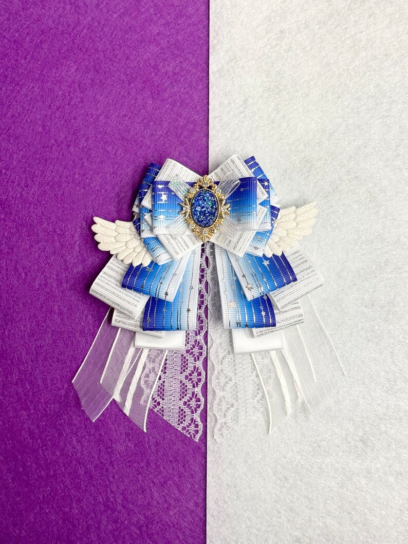 Kpop Ribbons Blue Lightstick Ribbon Bow | Kpop Idol Concert Accessories - Etsy