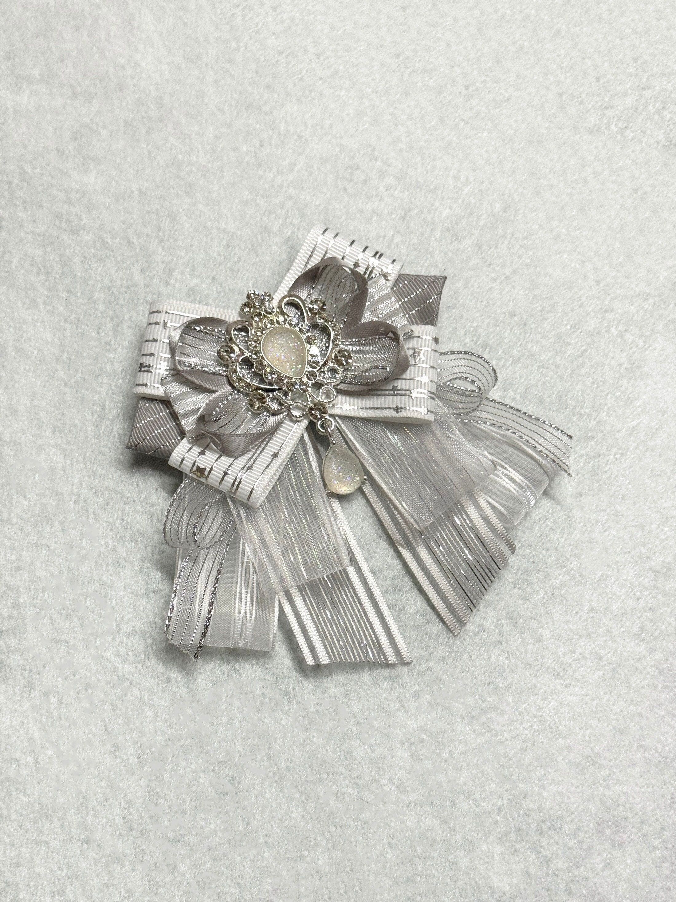 Lightstick Ribbon Bow | Other Colors Available | Kpop Light Stick Decoration Deco Heart Bow Tie Gem Custom Accessories Music Gift