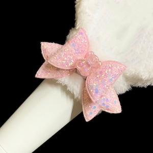 Fiocco di nastro luminoso Kpop scintillante / Decoro con bastoncino luminoso Regalo di coriandoli deco personalizzato Regalo musicale