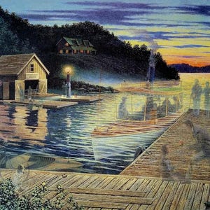 James Lumbers &quot;TWILIGHT CRUISE&quot; Limited Edition Framed Print by WilsonsArtCollection