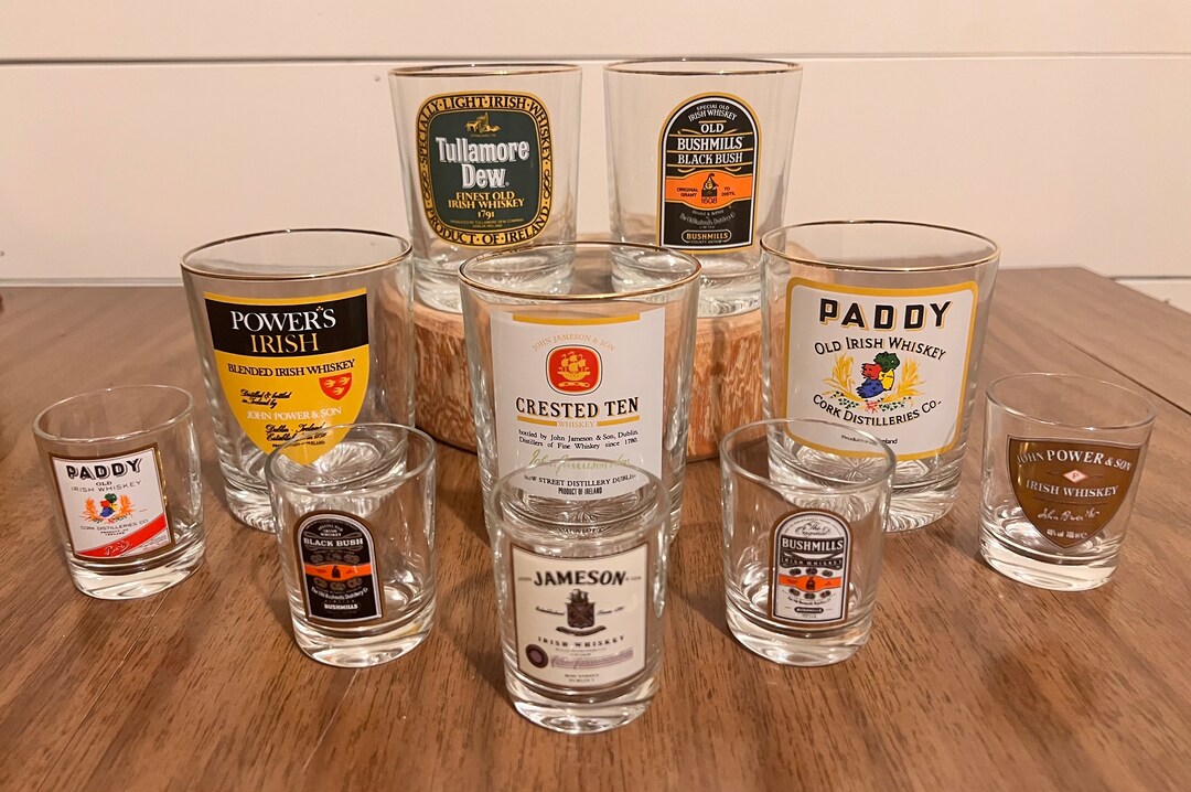 Vintage Irish Whiskey Glasses & Irish Whiskey Shot Glasses Set Etsy