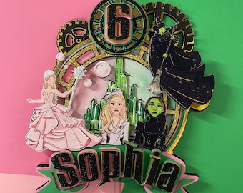 Witches Cake Topper, Wicked Witch Cake Topper, Cupcake Toppers