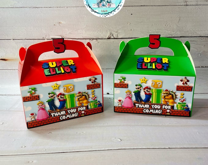 Super Mario Favor Boxes - Etsy