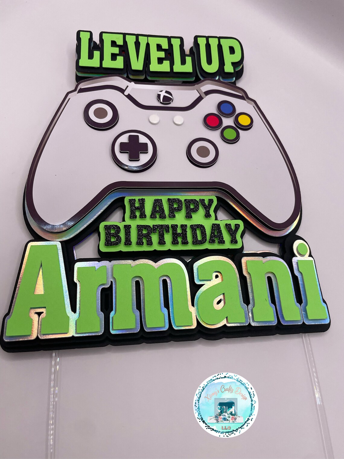 Topper Static Ps Xbox/playstation Game Controller Cake Topper - Etsy