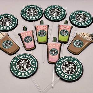 Starbucks Drinks Cupcake Topper
