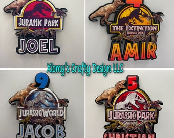 Jurassic Park, Jurassic World Cake Topper, Cupcake Toppers
