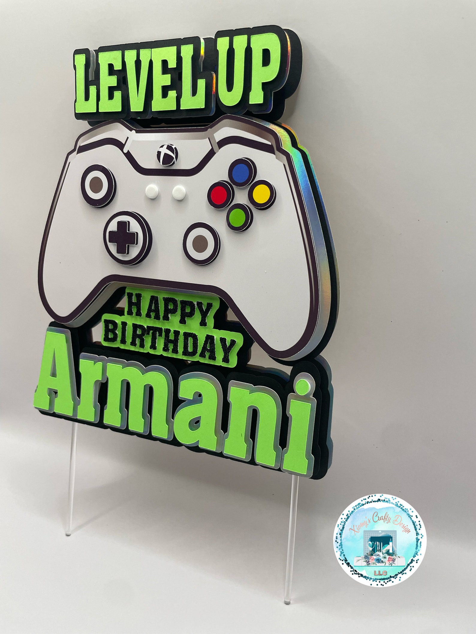 Xbox Topper Xbox/playstation Game Controller Cake Topper - Etsy