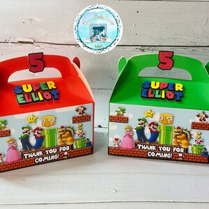 Super Mario Favor Boxes - Etsy
