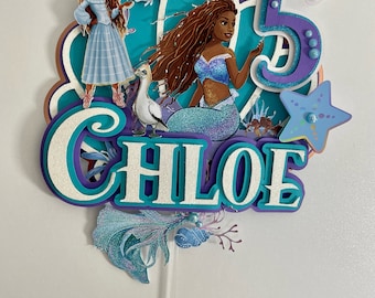 Mermaid Cake Topper,  Little Mermaid Ariel