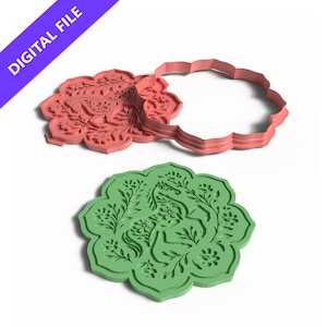 Decorative Floral Horse Cutter & Embosser – STL File