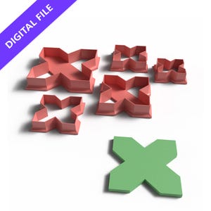 Geometrisches Kreuz Ausstechform Set: Islamisches Dekor (3D druckbare STL Datei)