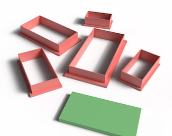 Rectangle Cookie Cutter Set – 3D Printable STL File for Baking, Crafts ...