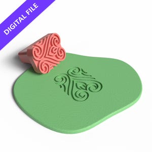 Sello de galleta con nudo celta: archivo STL imprimible en 3D para manualidades tradicionales y artísticas