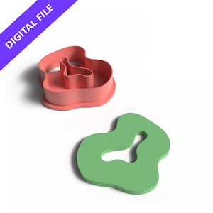 Abstract Blobby Cookie Cutter – 3D Printable STL File for Modern Baking and Clay Art