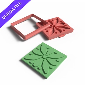 Marokkanischen Tile Cookie Cutter und Stempel: 3D Druckbare STL Datei