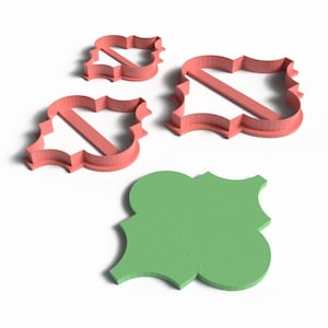 Moroccan Tile Cookie Cutter Set: Elegant Baking STL File (3D Printable)