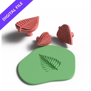 Blatt Keks Stempel Set - 3D druckbare STL Dateien für naturinspirierte Back- und Bastelarbeiten