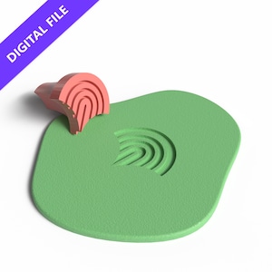 Rainbow Arch Cookie Stamp – 3D Printable STL File for Minimal Baking and Craft Projects