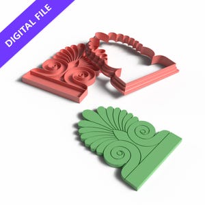 Architectural Cookie Cutter & Stamp Set: 3D Printable STL File
