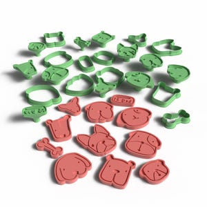 Dog Cookie Cutter & Stamp Set – 3D Printable STL Files for Pet-Themed Baking, Crafts, and Clay