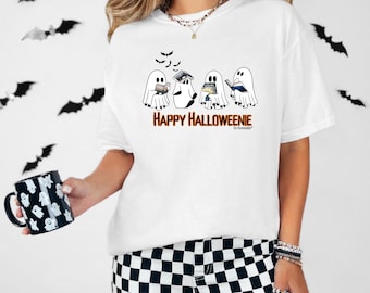LICENSED 4 Ghosts Reading Happy Halloweenie - The Ravenhood Series Tee