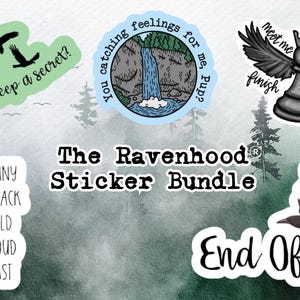 Paquete de pegatinas de la serie Ravenhood con licencia