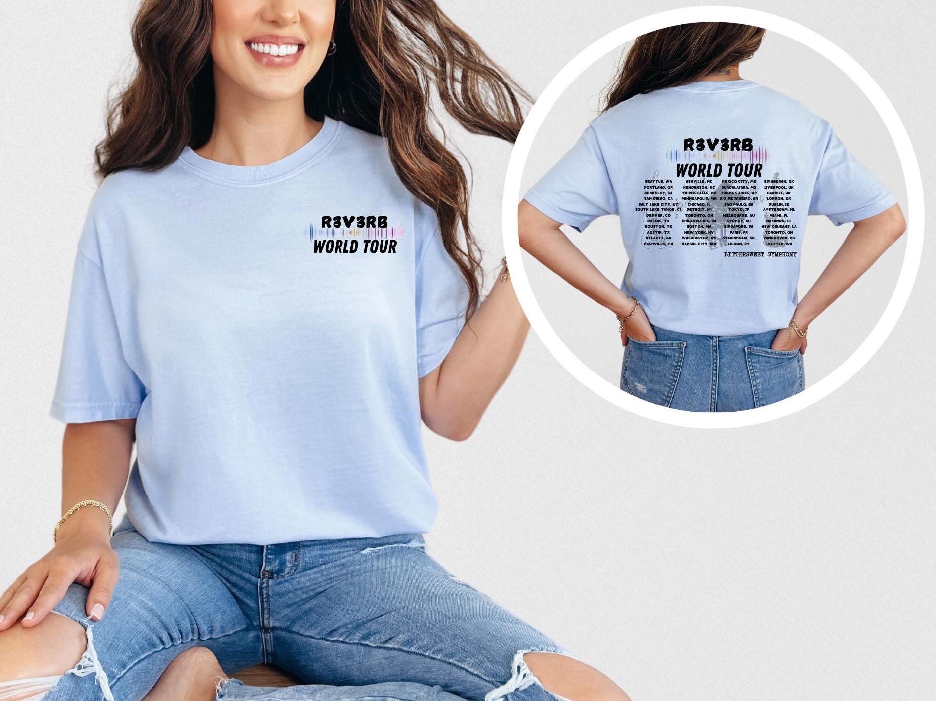 LICENSED Reverb World Tour - Bittersweet Symphony Tee - Etsy