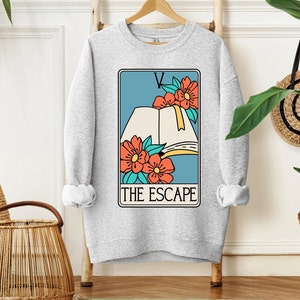 The Book Escape Tarot Card Sweatshirt