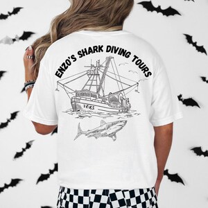 Officially Licensed Enzo&#39;s Shark Diving Tours Comfort Colors Tee