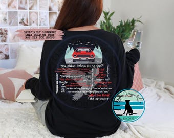 LICENSED Sean Roberts Quotes Collage - The Ravenhood  - Comfort Colors Long Sleeve