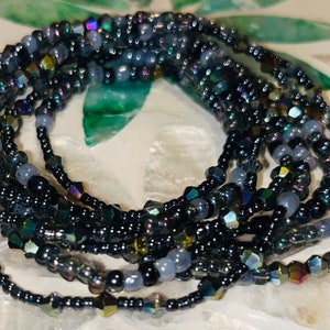 New Moon Goddess Waistbeads| Traditional Tie On Waistbeads| Removable Waistbeads with Clap| Plus Size Waistbeads