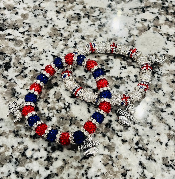 Buffalo Bills Rhinestone Bracelet