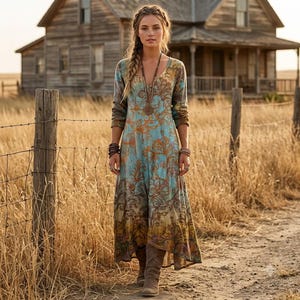 boho.maxi dress Boho maxi Expert Skin Care in 25AFTERPAY color:Beige/Black/Navy Blue
