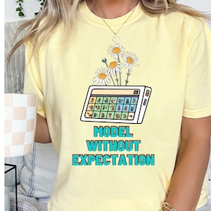 Model Without Expectation comfort colors t shirt AAC t shirt slp AAC t shirt AAC modeling t Shirt