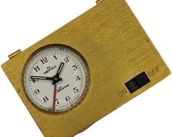 Vintage NEPRO alarm oude verzamelbare Zwitserse klok