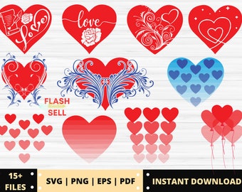 ACHETER 2 OBTENIR 1 GRATUIT, 15+ mignon coeur design svg bundle- svg- romantique svg- signe de mariage svg- valentine svg- love couple svg