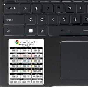 Chromebook Keyboard Shortcuts Sticker - Chromebook Decal - essential shortcuts - basic shortcuts - Chromebook Tips - convenient shortcuts