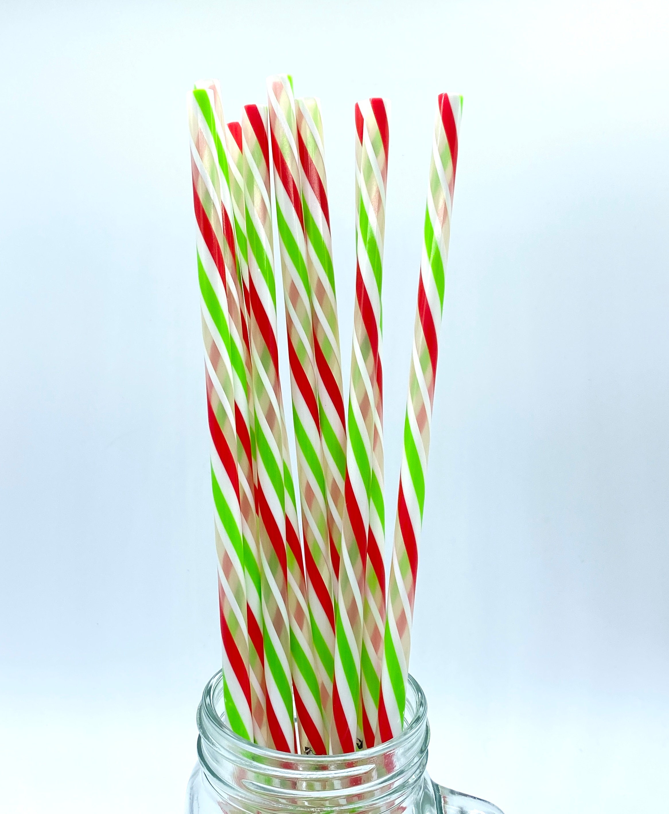 brittyland 40oz Christmas Straws - 4PACK | 12-inch straws, 40oz Replacement  Straws, 40oz Holiday Straws, Extra Long Straws, Candy Cane Straws