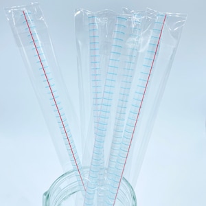 School Paper Transparent Straw - 10&quot; -  reusable plastic straw - School Straws - Students - Teacher