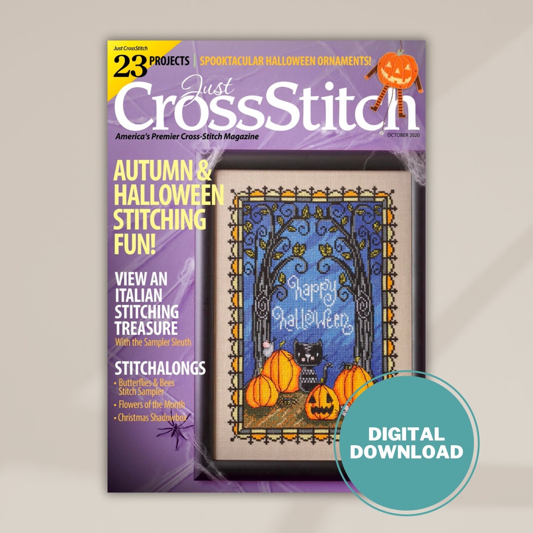 Just Cross Stitch October 2020 Autumn & Halloween PDF Etsy