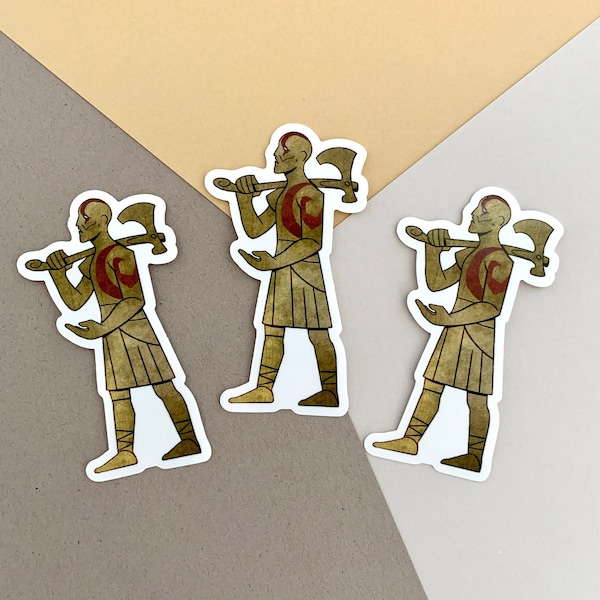 Kratos Prophecy Sticker Pack | God of War: Ragnarök, Valhalla | Glossy Vinyl Stickers, Gifts for Gamers