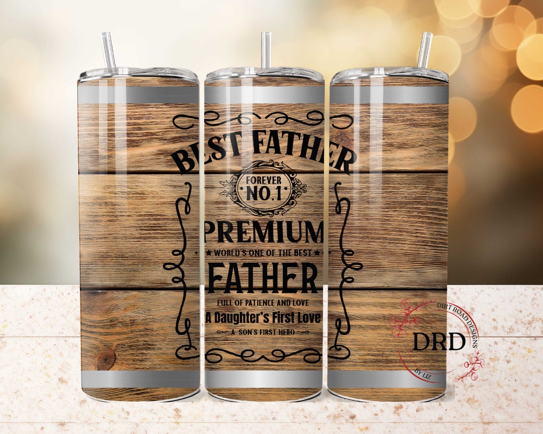 Best Dad Tumbler Png 20oz Skinny Sublimation Design, Funny Fathers Day ...