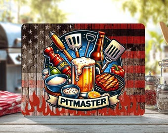 PITMATER snijplank sublimatieontwerp, grappige Vaderdag snijplank, Vaderdag snijplank png, patriottische digitale download png