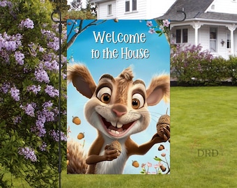 Funny Garden Flag Design, 12x18 Welcome to the Nuthouse Garden Flag Digital Download, Garden Flag Png, Free Png Sublimation Designs