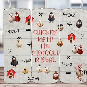 Funny Chicken 20oz Skinny Tumbler Sublimation Design, Digital Download, Chicken Tumbler Wrap, Funny Chicken Tumbler Wrap, Funny Tumbler Png