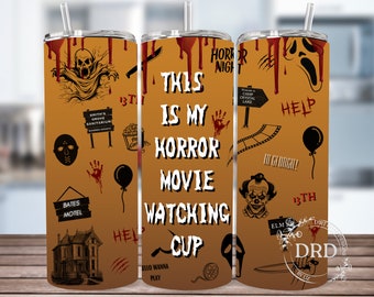 Questo è il mio design di pellicola per bicchieri da guardare film horror, serata film horror, pellicola per bicchieri horror, pellicola horror png, download digitale