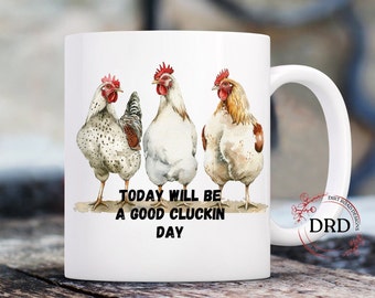 Funny Chicken Mug Wrap Sublimation Design, Funny Chicken png, Sarcastic Mug Design, 15oz mug png, 11oz mug png, Sweary Png, Chicken Lovers