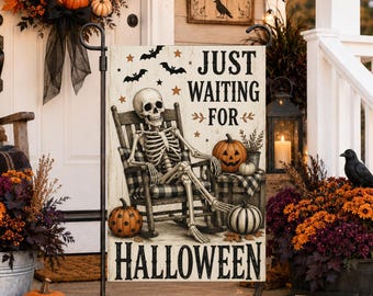 Diseño de bandera gótica de Halloween para jardín mediante sublimación, letrero de jardín tenebroso y misterioso en formato PNG, decoración exterior otoñal de estilo Dark Academia (descarga digital)