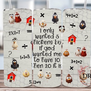 Funny Chicken 20oz Skinny Tumbler Sublimation Design, Chicken Tumbler Wrap, Funny Chicken Tumbler Wrap, Funny Tumbler Png Digital Download
